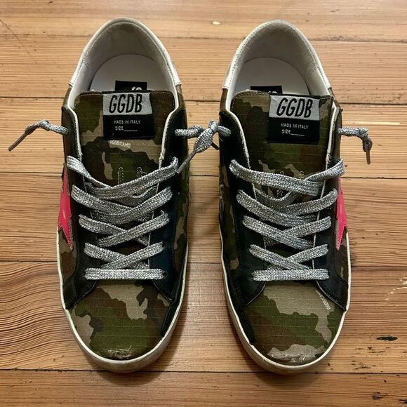 Golden Goose Superstar Camouflage Sneakers. EU size 39 / US size 9 - Picture 6 of 16